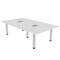 Skutchi Designs 47.25 in W, 84 in L, 29 in H, Engineered Wood Top, White H-REC-4884-PT-WC-EL - alternate 1